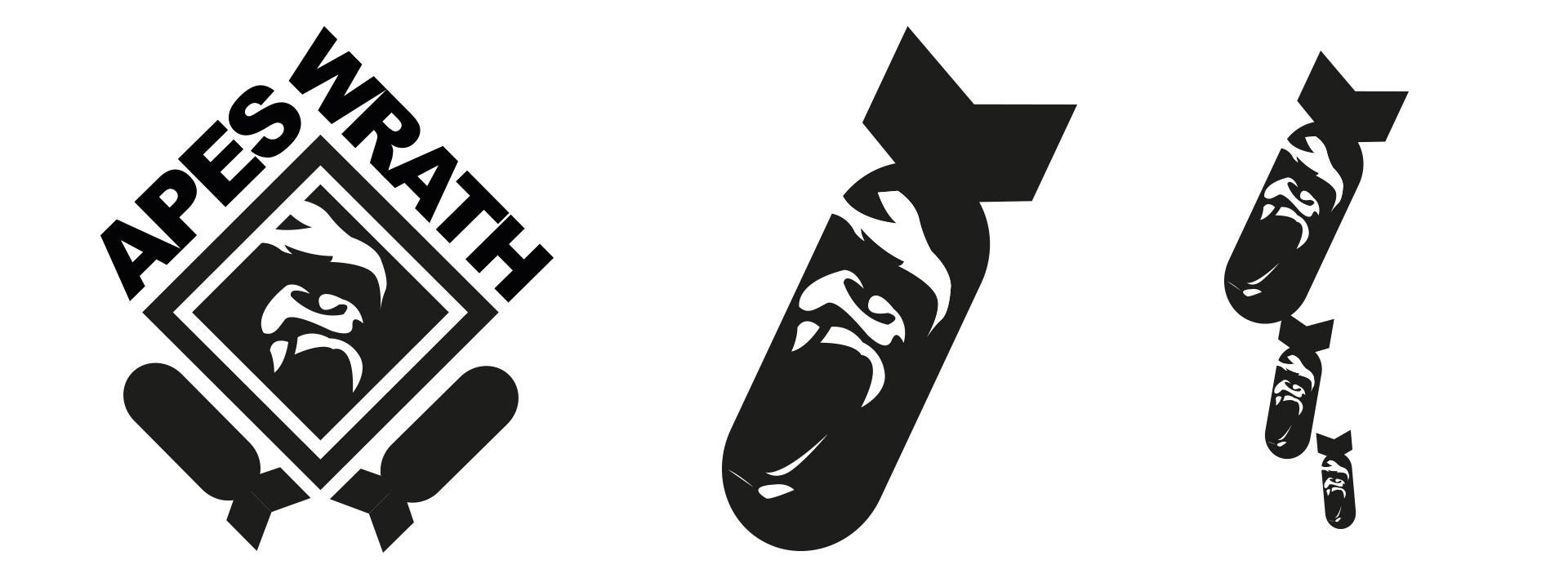 Univsity of oklahoma ultimate frisbee team apes of wrath logo design