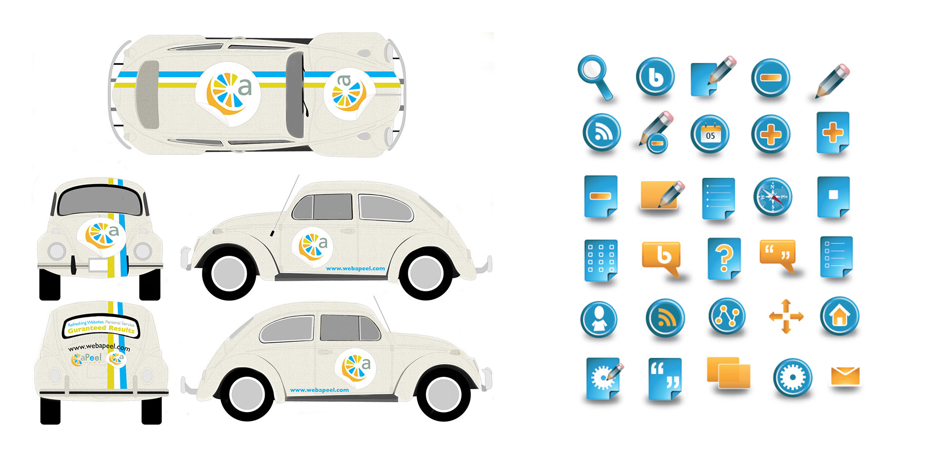 apeel design firm website icon set