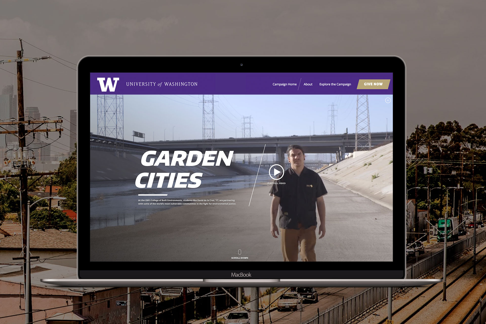 alaska salmon project mockup with mac computer.